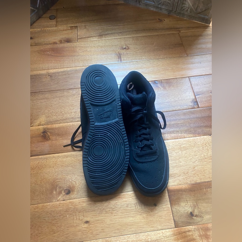Triple Black Nike Court Vision Sneakers - Picture 6 of 9